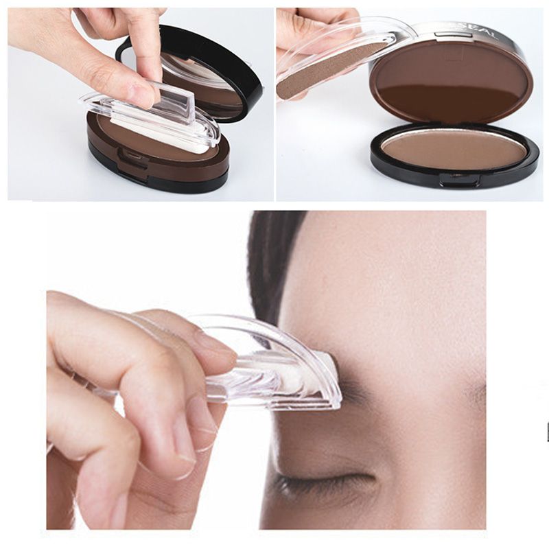Arenzza instant adjustable eyebrow stamp with two-color waterproof brow powder for natural, full brows in seconds.