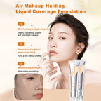 Arenzza long-lasting full coverage liquid foundation bottle, smooth texture, in a sleek packaging, suitable for a flawless complexion.