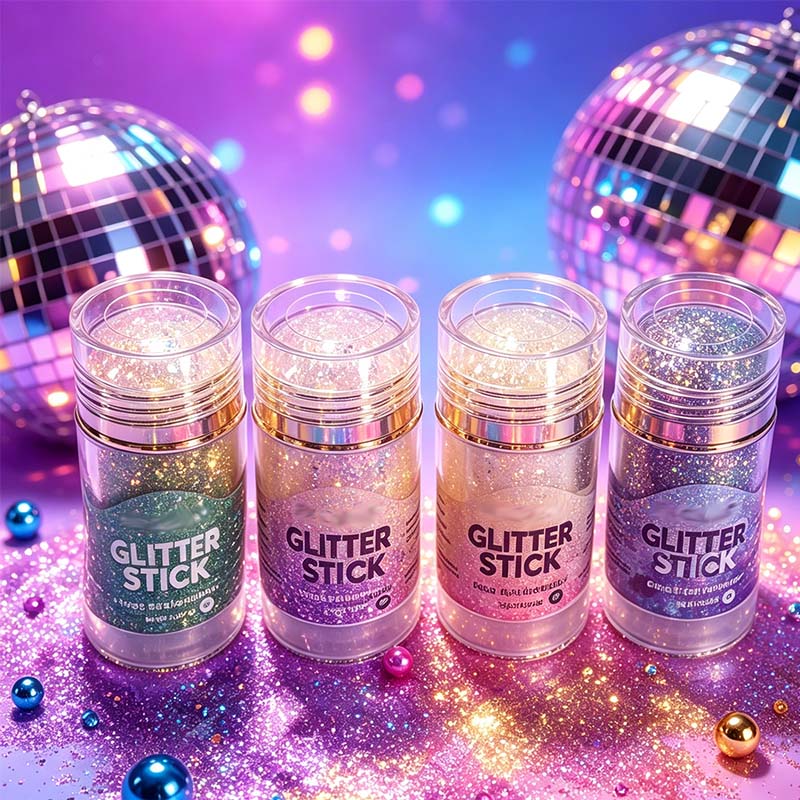 Arenzza multi-use chunky glitter gel stick for health and beauty, featuring vibrant, sparkling glitter in a sleek applicator.
