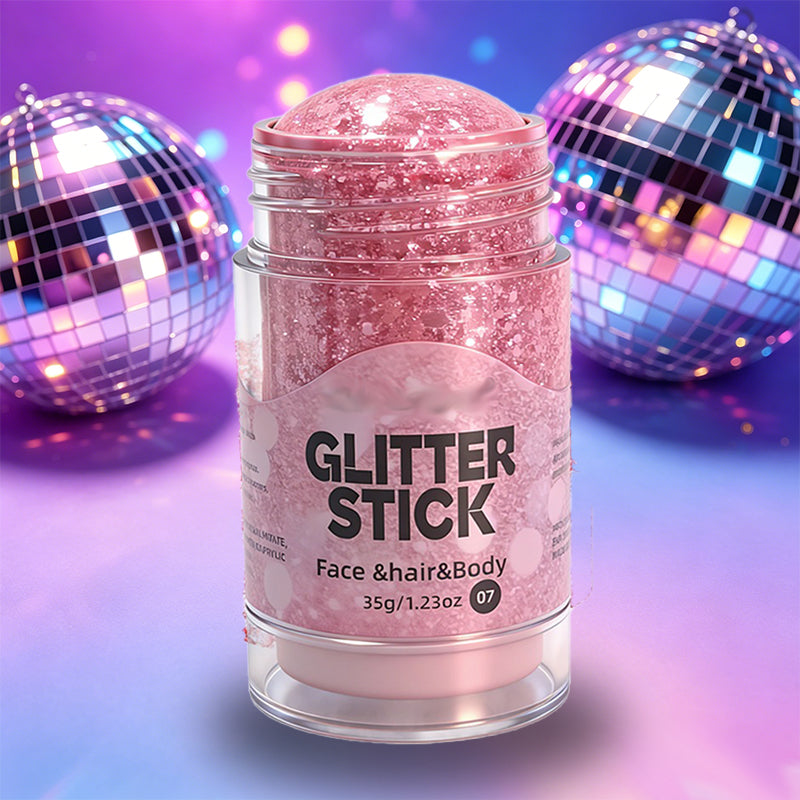 Arenzza multi-use chunky glitter gel stick for health and beauty, featuring vibrant, shimmering glitter in a sleek applicator.