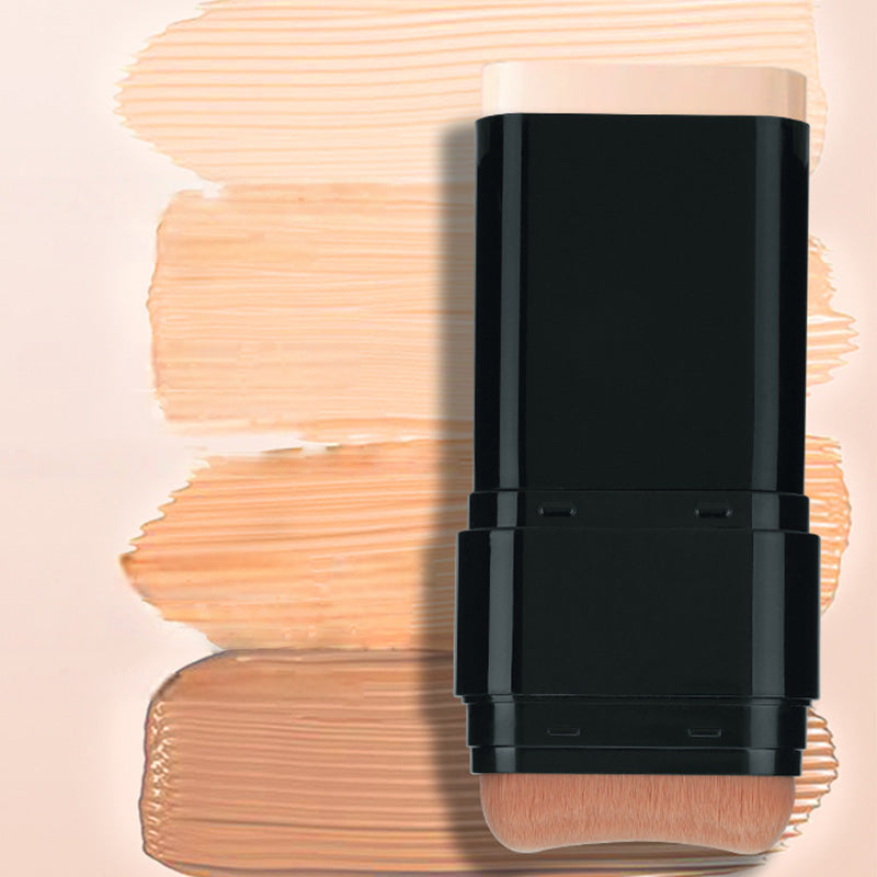 Arenzza 2-in-1 Foundation Stick with Brush for health and beauty, creamy foundation with built-in applicator and brush for smooth coverage.