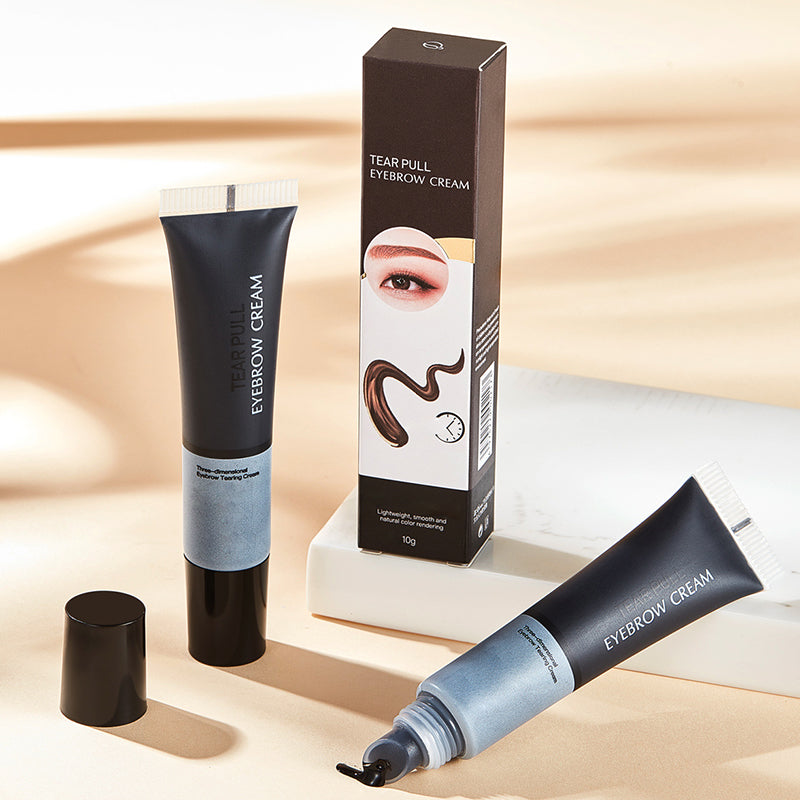 Arenzza Waterproof Peel-Off Eyebrow Gel in a sleek tube, designed for shaping and defining eyebrows with waterproof formula.