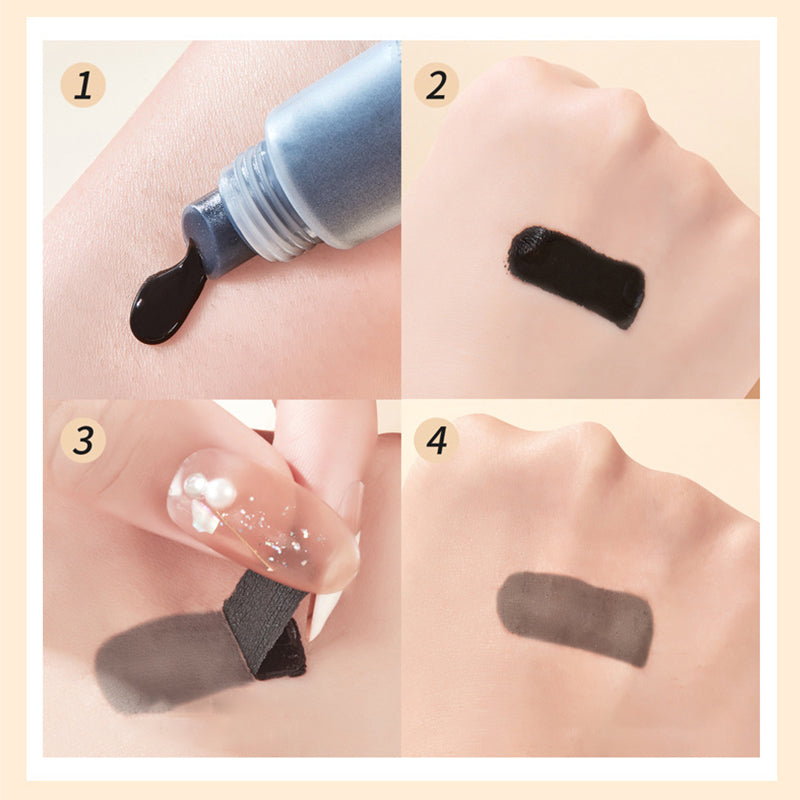 Arenzza waterproof peel-off eyebrow gel in a sleek tube, designed for shaping and defining eyebrows with a clear, glossy finish.