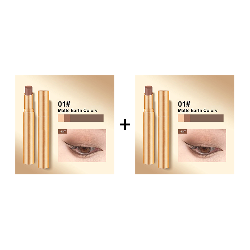Arenzza 3-color eyeshadow stick in vibrant shades, displayed against a light background, showcasing its versatile, colorful design.