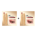 Arenzza 3-color eyeshadow stick in vibrant shades, displayed with four sticks showing different color combinations for eye makeup.