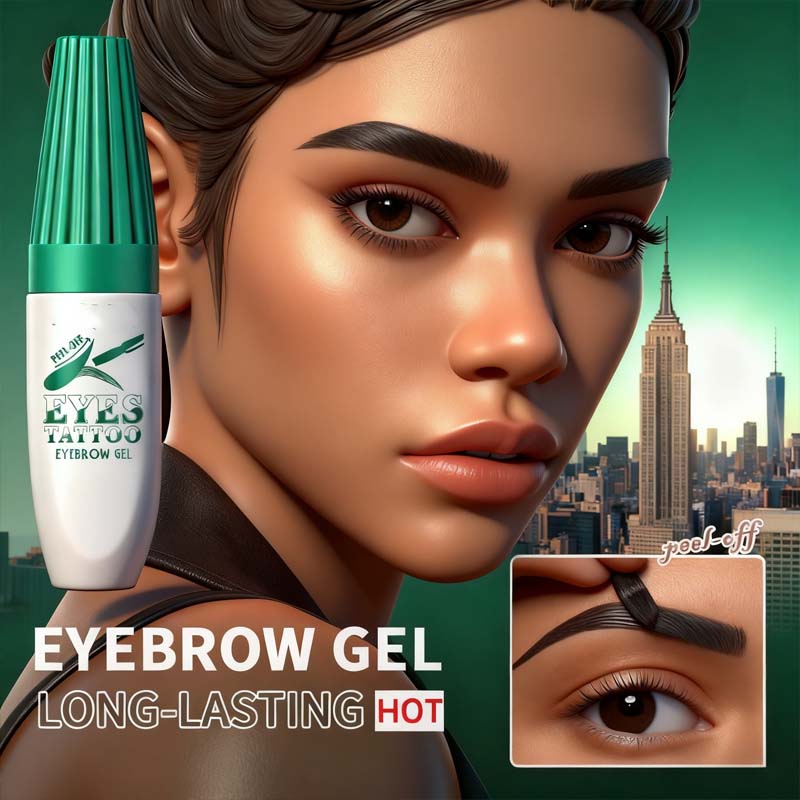 Arenzza waterproof long-lasting eyebrow tint in a sleek tube, designed for natural, defined eyebrows with durable color.