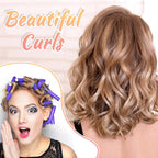 Set of 10 Arenzza universal sponge curling rods for hair styling, shown in a close-up image with flexible, lightweight design.
