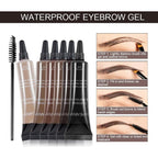 Arenzza waterproof liquid eyebrow gel with a free brush, long-lasting, smudge-proof, in a sleek tube for natural, defined eyebrows.