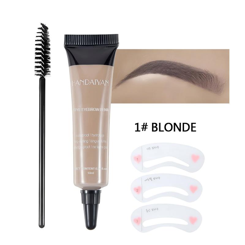 Arenzza waterproof liquid eyebrow gel and tint with free brush, long-lasting, smudge-proof brow makeup in a sleek tube.