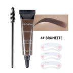 Arenzza waterproof liquid eyebrow gel and tint with free brush, long-lasting, smudge-proof, in sleek packaging for defined brows.