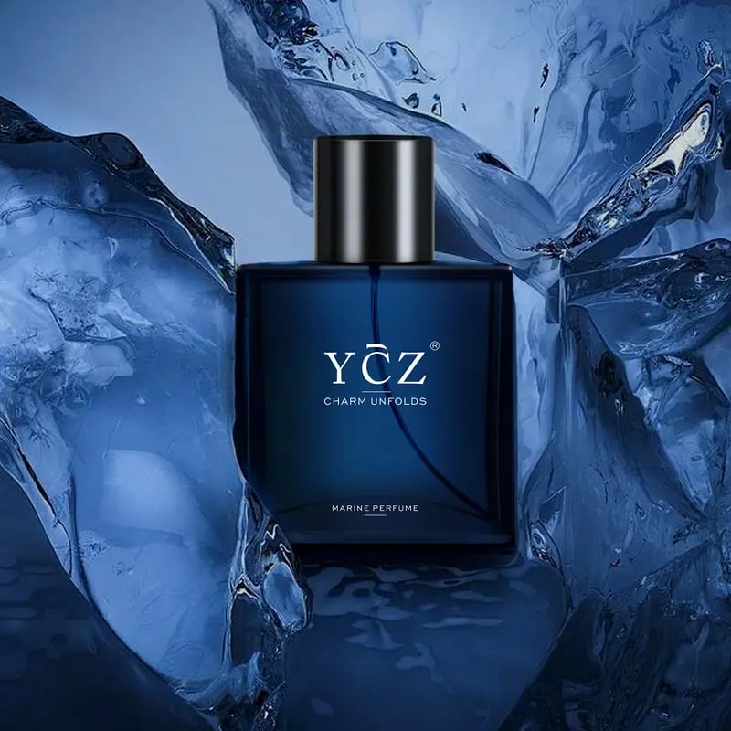 Arenzza YCZ Midnight Marine unisex Eau De Parfum 50ml bottle with sleek blue packaging, showcasing a modern health and beauty fragrance.