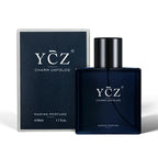 Arenzza YCZ Midnight Marine Eau De Parfum unisex bottle, 50ml, with sleek design and navy blue packaging.