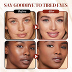 Arenzza undereye corrector concealer trio featuring three tubes with applicators for brightening and concealing dark circles.