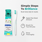 Arenzza Natural Coco-Mint and Neem Toothpaste tube, featuring coconut, mint, and neem ingredients for oral health and freshness.