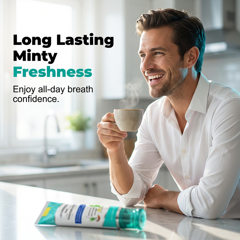 Arenzza Natural Coco-Mint & Neem Toothpaste tube for healthy oral care, featuring coconut, mint, and neem ingredients.