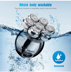 Arenzza upgrade multi-function electric shaver with sleek design, multiple grooming heads, and a rechargeable battery in a health and beauty setting.