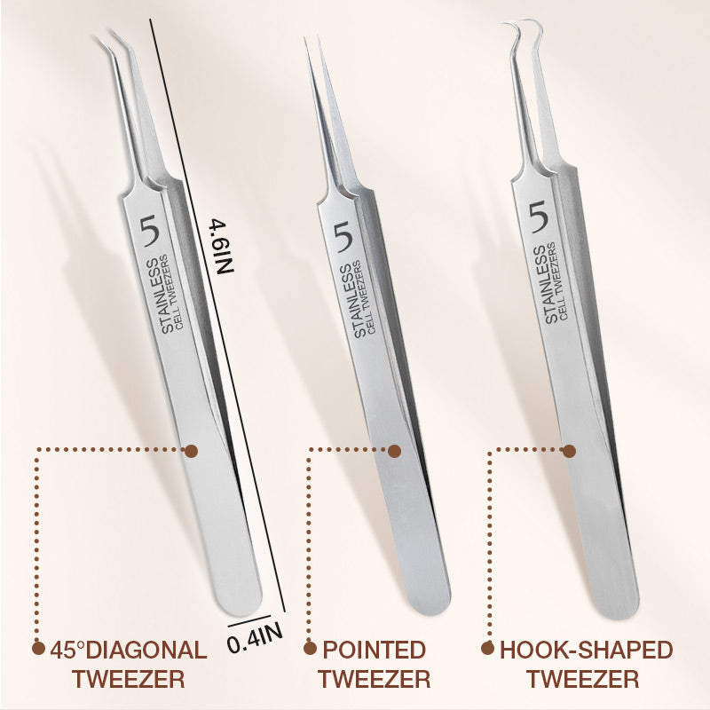 Arenzza specialized beauty tweezers for precise hair removal, featuring a stainless steel tip and ergonomic handle for salon use.
