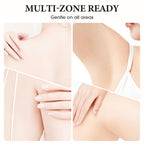 Arenzza gentle hair removal cream for underarms, legs, and arms, shown in a sleek tube with smooth, hair-free skin.