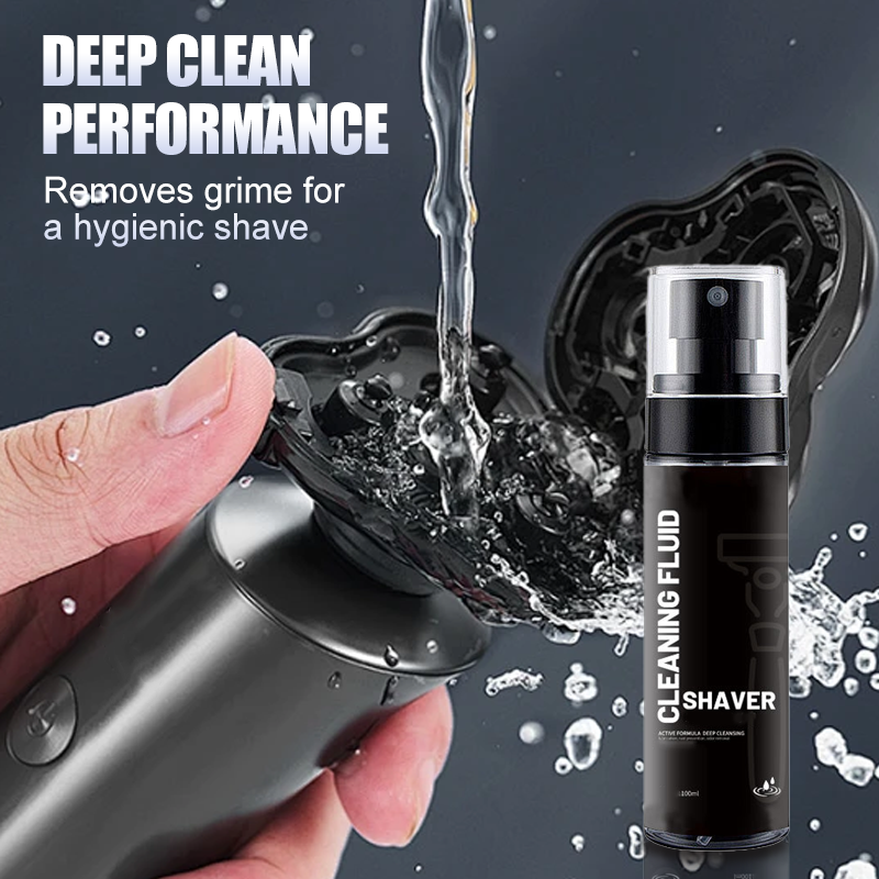 Arenzza Electric Shaver Guard Cleaning Spray bottle for maintaining and cleaning electric shaver guards and blades.