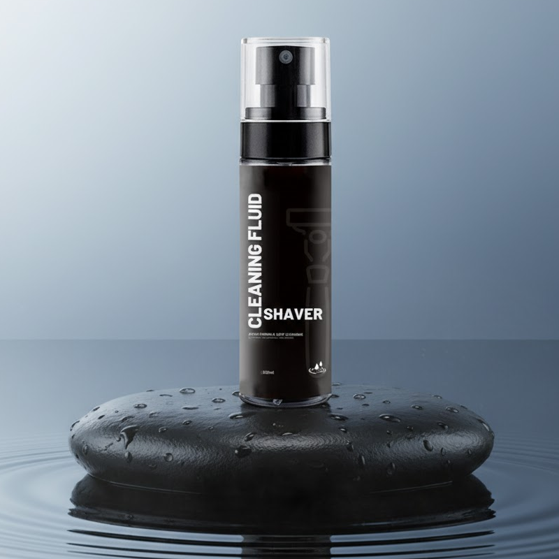 Arenzza electric shaver guard cleaning spray bottle for maintaining and disinfecting electric shavers in health and beauty.