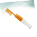 Arenzza hair dye application comb and bottle for easy, precise hair coloring in a health and beauty setting.