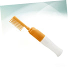 Arenzza hair dye application comb and bottle for easy, precise hair coloring in a health and beauty setting.