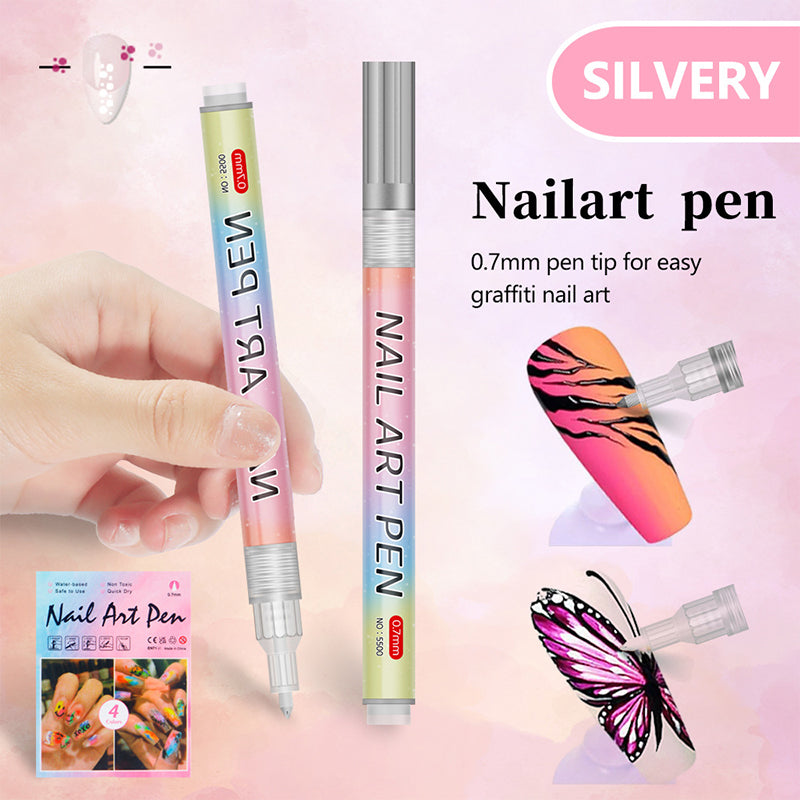 Arenzza 12-color professional nail art pen set with vibrant pens for detailed nail designs and creative beauty looks.