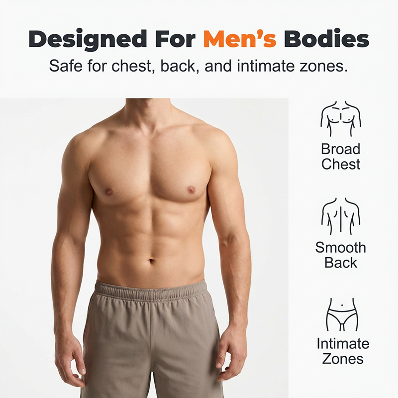 Arenzza men's intimate hair removal cream in a sleek tube, designed for gentle, effective hair removal in health and beauty.