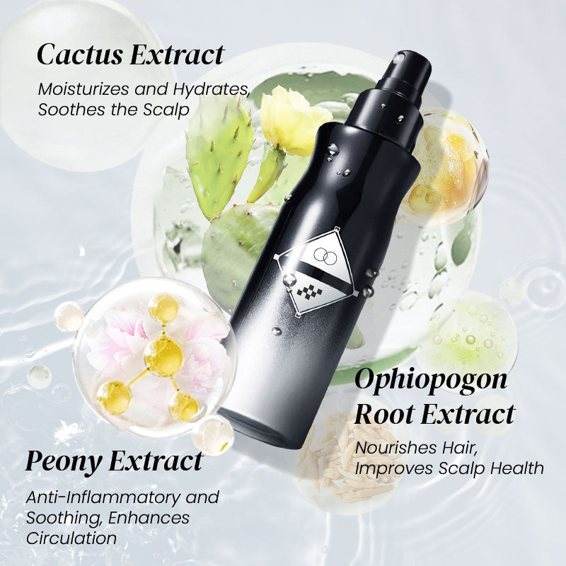 Arenzza volumizing styling spray for hair, leave-in spray in a sleek bottle, designed to add volume and texture to hair.