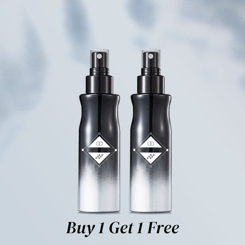 Arenzza volumizing styling spray for hair, in a spray bottle, designed to add volume and shine to hair.