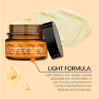 Arenzza collagen hair mask for dry, damaged hair, showing a jar of nourishing hair treatment with a creamy texture.
