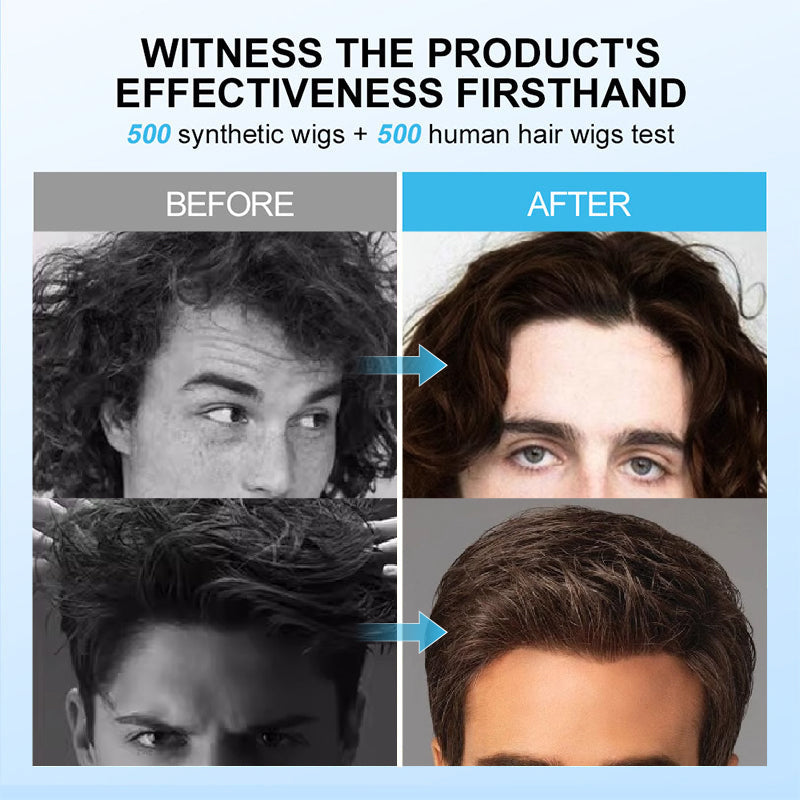 Arenzza 2-in-1 Wig Care Shampoo bottle, designed for healthy hair and scalp, with a sleek white and blue label.