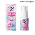 Arenzza 2-in-1 Wig Care Shampoo for healthy hair and scalp, shown in a clear bottle with white and purple label.