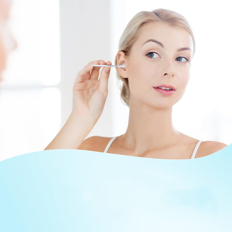 Arenzza Dual-Action Sticky Ear Cleaning Sticks with textured tips for safe and effective ear hygiene in a health and beauty setting.