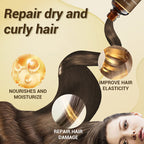 A bottle of Arenzza premium grade essential oil for hair care, with a clear glass container and natural botanical label.