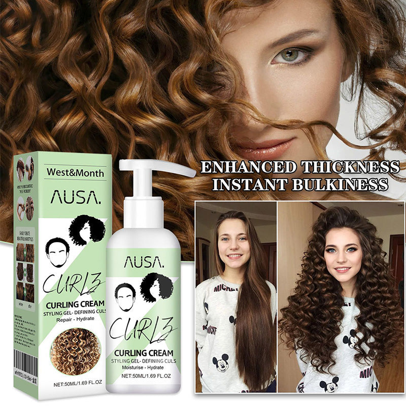 Arenzza Curl Defining & Hydrating Styling Cream jar with label, showcasing the health and beauty product for curly hair.