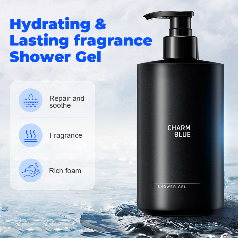 Arenzza hydrating shower gel with floral and citrus scents, shown in a sleek bottle ideal for long-lasting freshness in health and beauty.