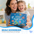 Arenzza 12-piece kids bath bomb gift set featuring colorful round bath bombs in vibrant packaging, ideal for children's bath time fun.
