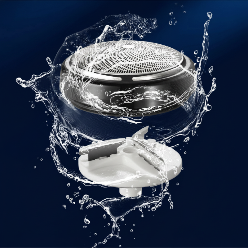 Amen's Arenzza portable mini electric shaver with a compact design for convenient grooming and close shave.