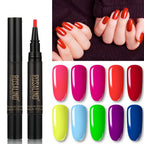 Arenzza One Step Nail Gel Pen for healthy, beautiful nails, shown with the pen and gel formula in a sleek container