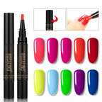 Arenzza One Step Nail Gel Pen for health and beauty, showing the sleek pen with gel formula on a white background.