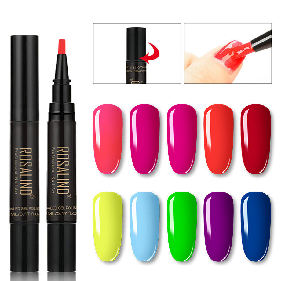 Arenzza One Step Nail Gel Pen for health and beauty, showing the sleek pen with gel formula on a white background.