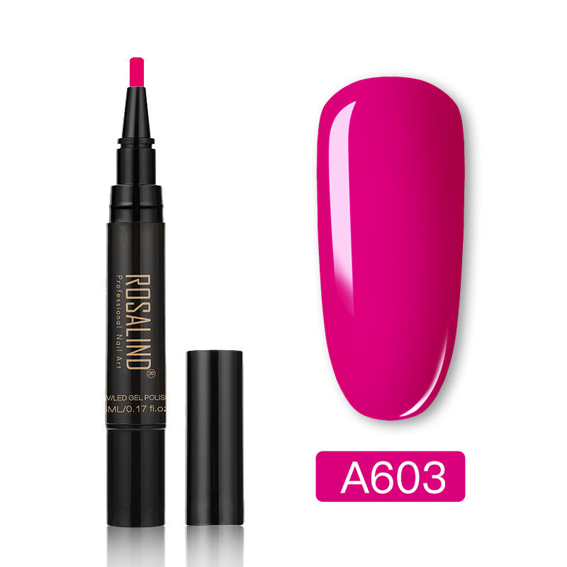 Arenzza One Step Nail Gel Pen for health and beauty, showing the sleek pen with gel nail product inside.