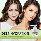 Arenzza nourishing and firming body cream jar with a smooth, white cream inside, designed for skin hydration and firmness.