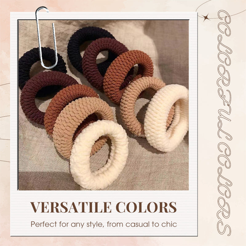 A beige Arenzza durable wide elastic hair tie, suitable for secure hair styling in the health and beauty category.
