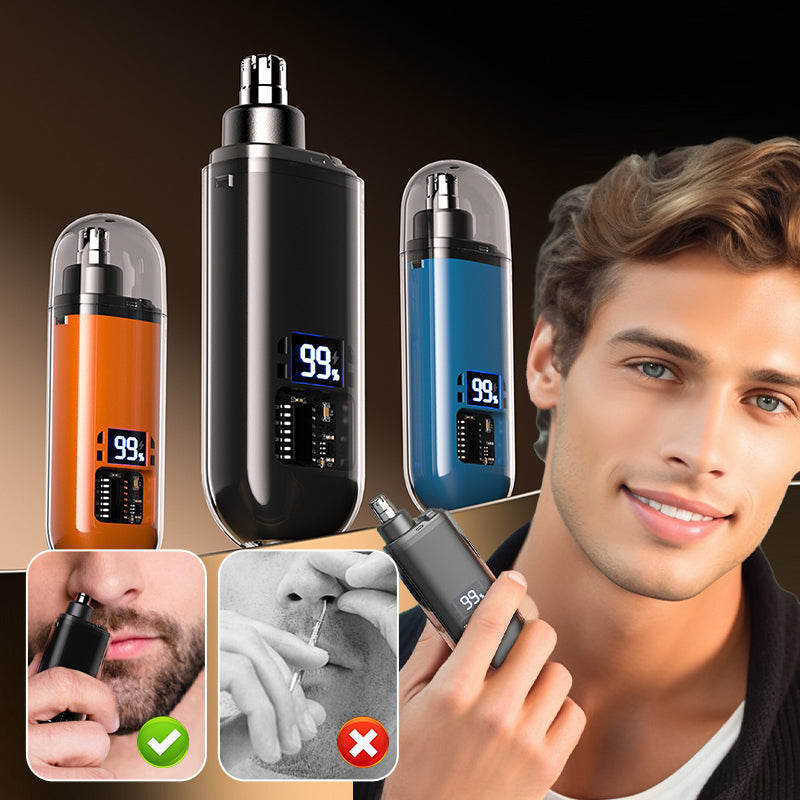 Arenzza Smart Electric Nose Hair Trimmer with ergonomic design for precise grooming of nose hair in health and beauty.