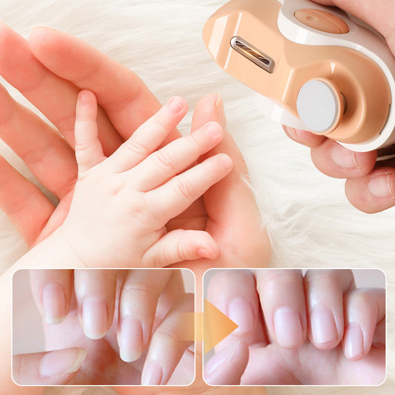 Arenzza 2-in-1 Electric Nail Clipper with polishing function, compact health and beauty device for easy nail grooming.