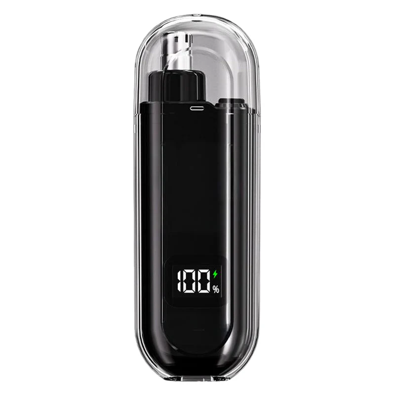 Arenzza electric nose hair trimmer with waterproof design and quick, painless 1-second trimming for grooming nose hair.