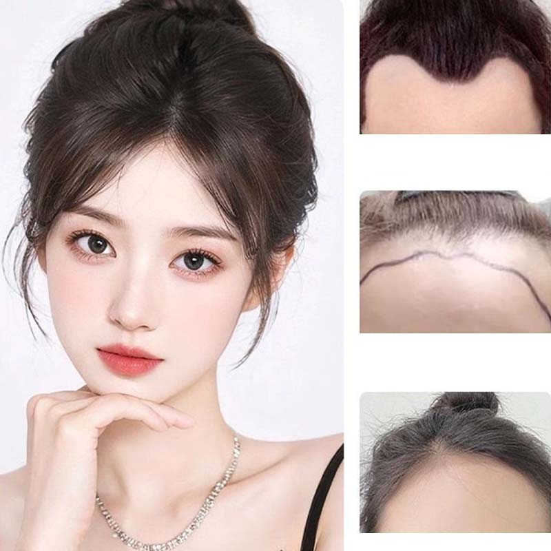 Arenzza lightweight clip-on hair extensions invisible topper wig, showcasing natural hair blending and secure clip attachments.