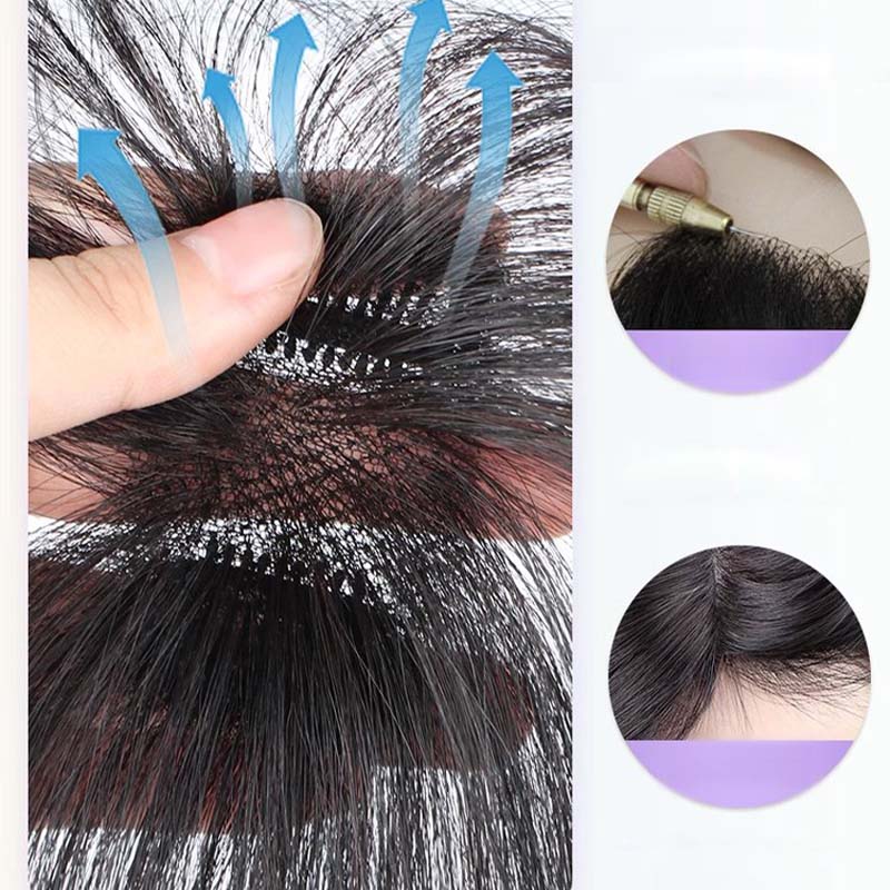 Aarenza lightweight clip-on invisible topper wig extension for natural hair volume and length in a health and beauty setting.